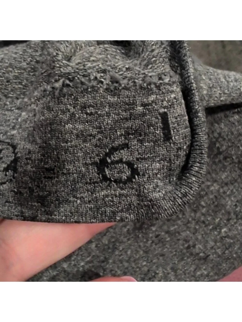 Lululemon Run: Swiftly Tech 1/2 Zip heathered Black (Grey)